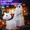 5 ft Halloween Inflatables Ghost Walking Dog Outdoor Decoration,(Multicolor)